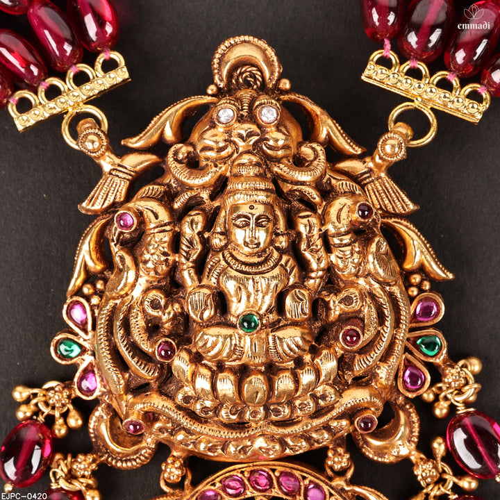 Long Necklace Premium Kundan Nakshi