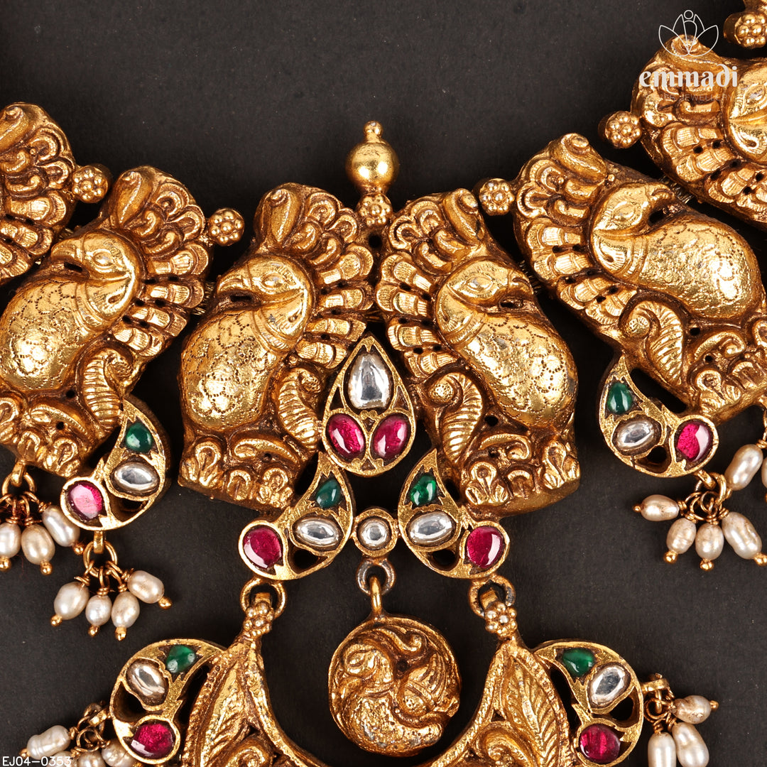 Short Necklace Kundan Nakshi
