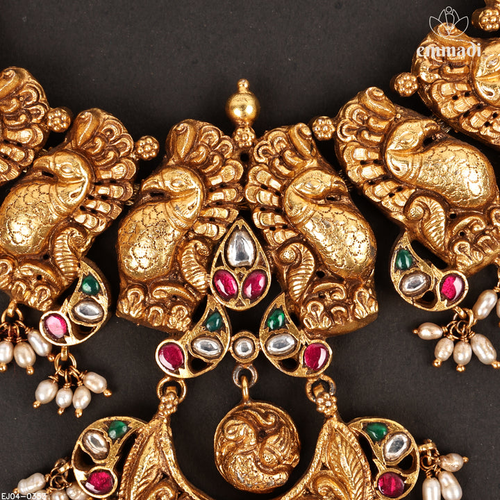 Short Necklace Kundan Nakshi