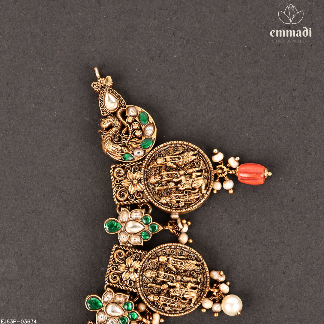 Short Necklace Kundan Nakshi