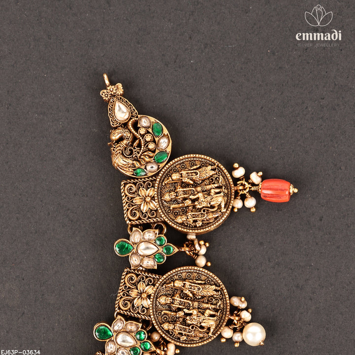 Short Necklace Kundan Nakshi