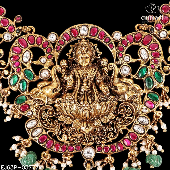 Long Necklace Kundan Nakshi