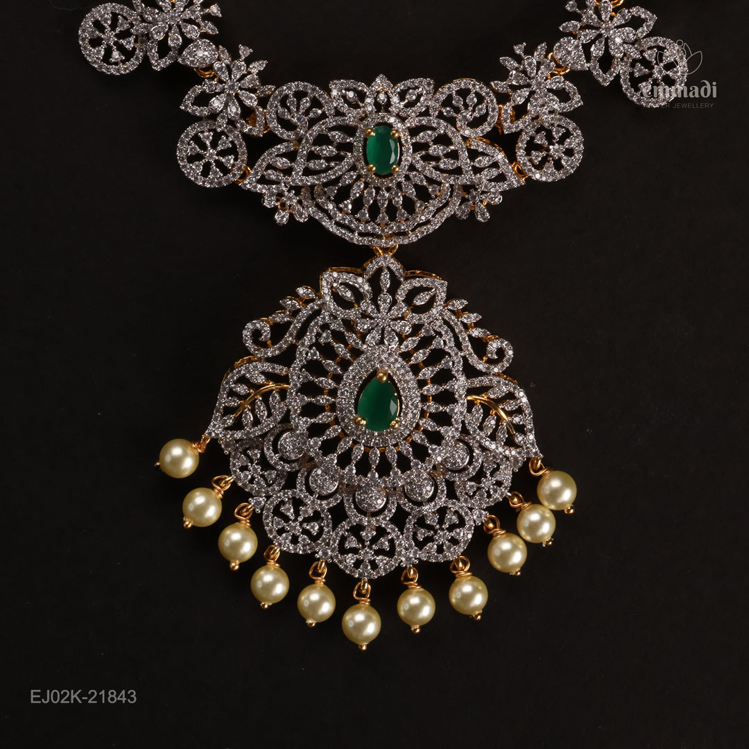 Short Necklace Premium Cz
