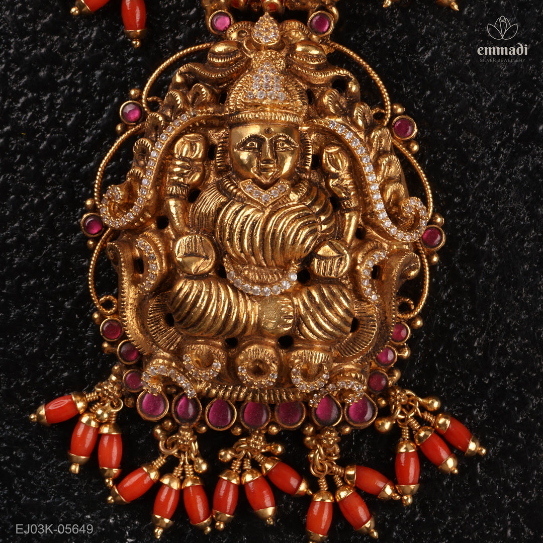 Long Necklace Kundan Nakshi