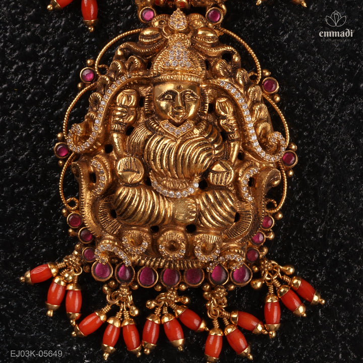 Long Necklace Kundan Nakshi