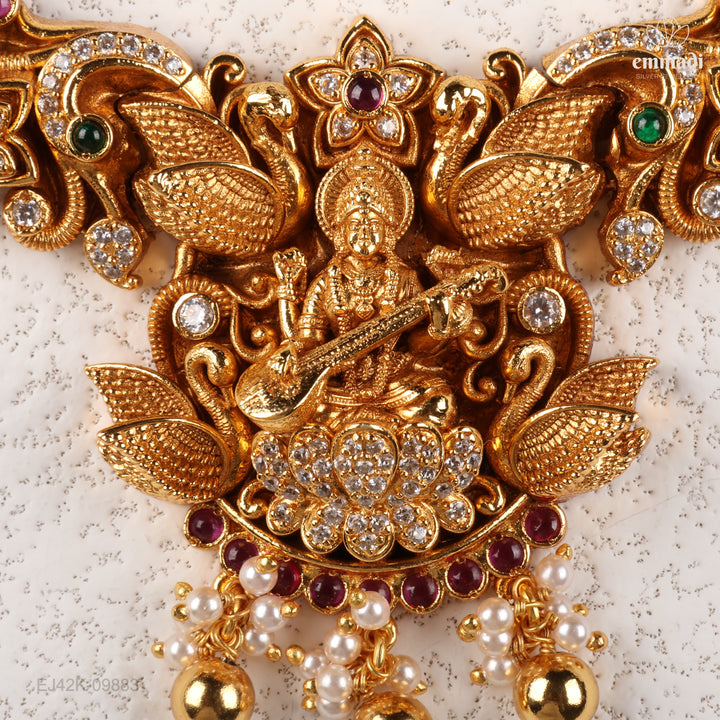 Short Necklace Premium Nakshi