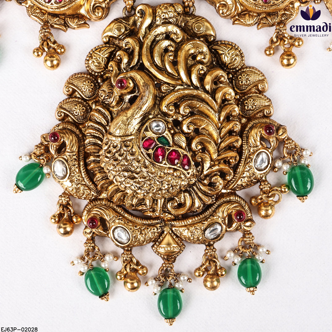 Long Necklace Kundan Nakshi