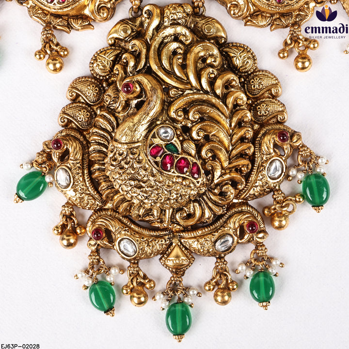 Long Necklace Kundan Nakshi