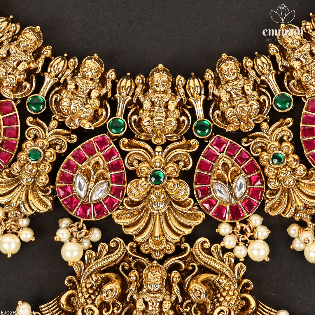 Short Necklace Kundan Nakshi