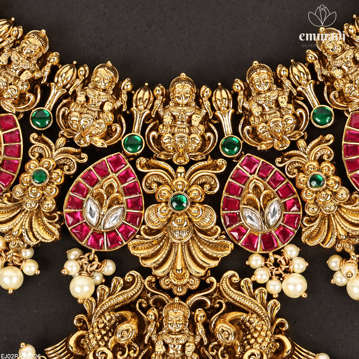 Short Necklace Kundan Nakshi