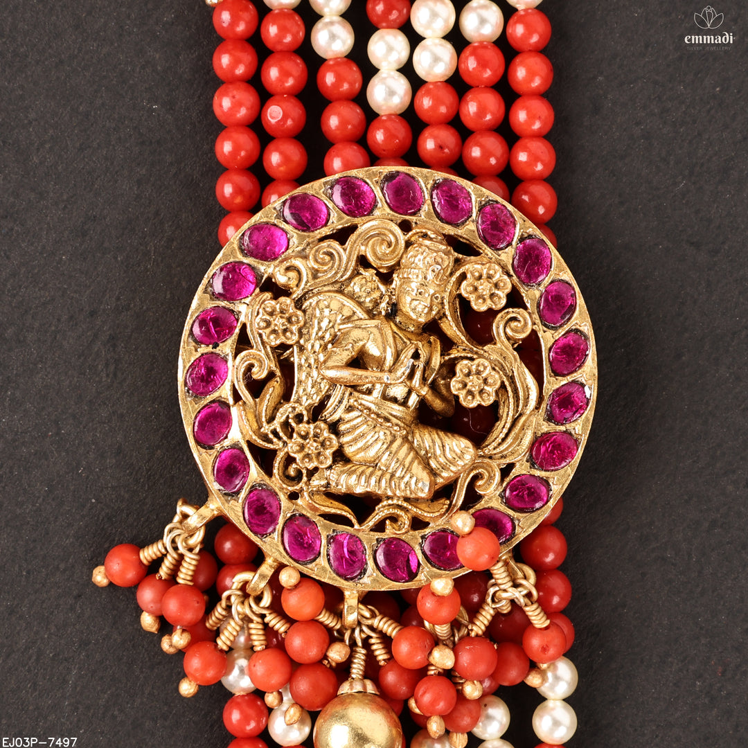 Long Necklace Kundan Nakshi