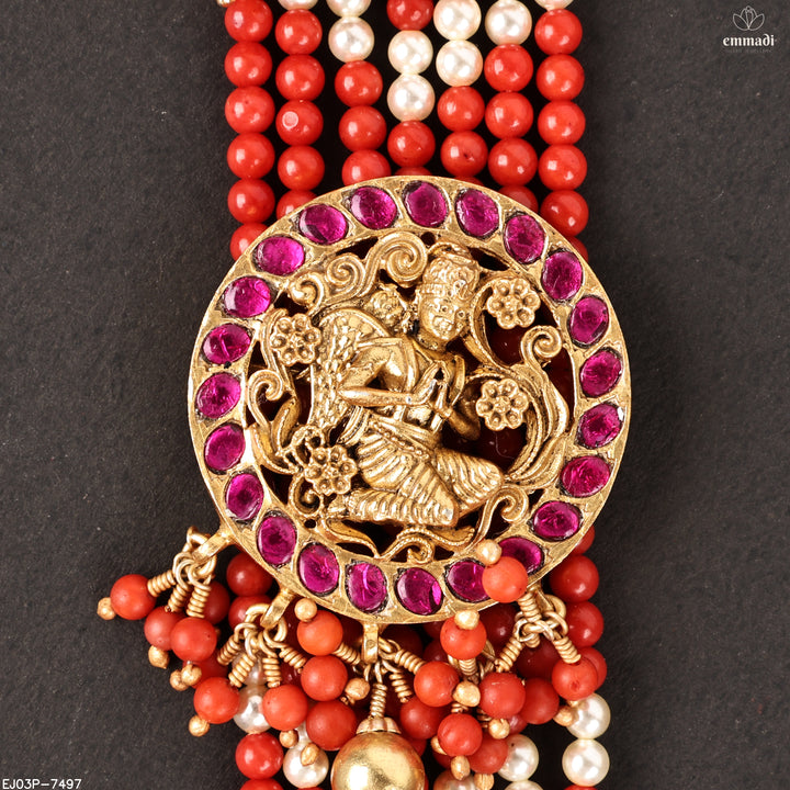 Long Necklace Kundan Nakshi