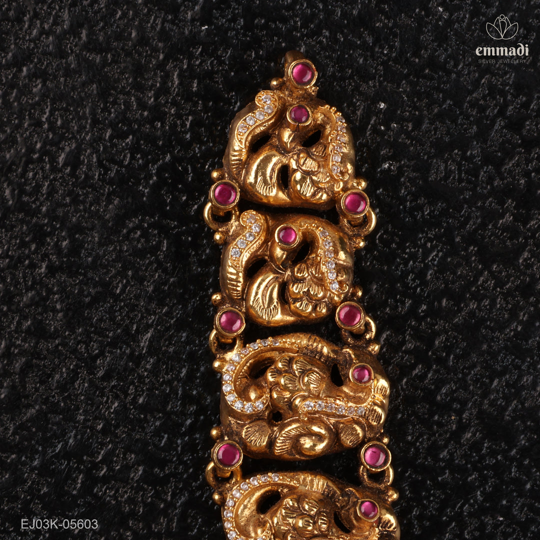 Long Necklace Kundan Nakshi