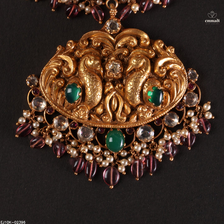 Short Necklace Moissanite Nakshi