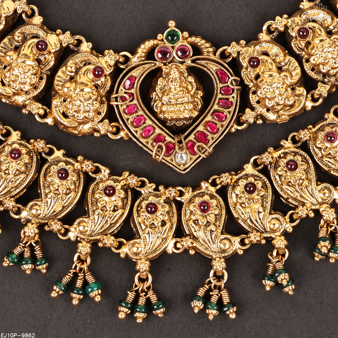 Long Necklace Kundan Nakshi
