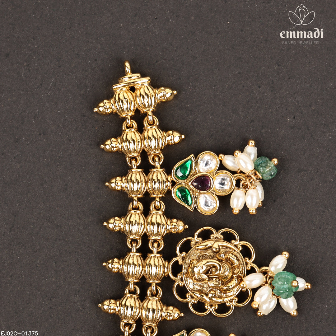 Short Necklace Kundan Nakshi