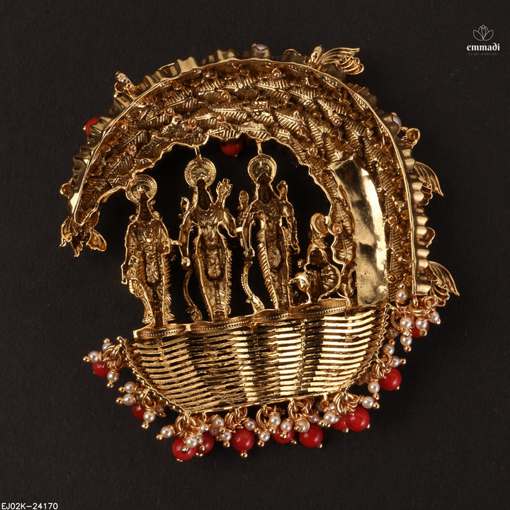 Pendant Premium Kundan Nakshi