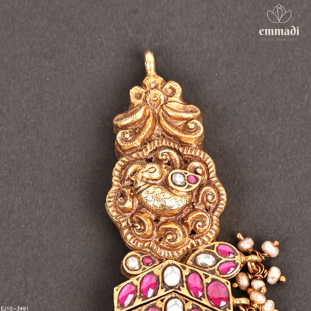 Short Necklace Kundan Nakshi