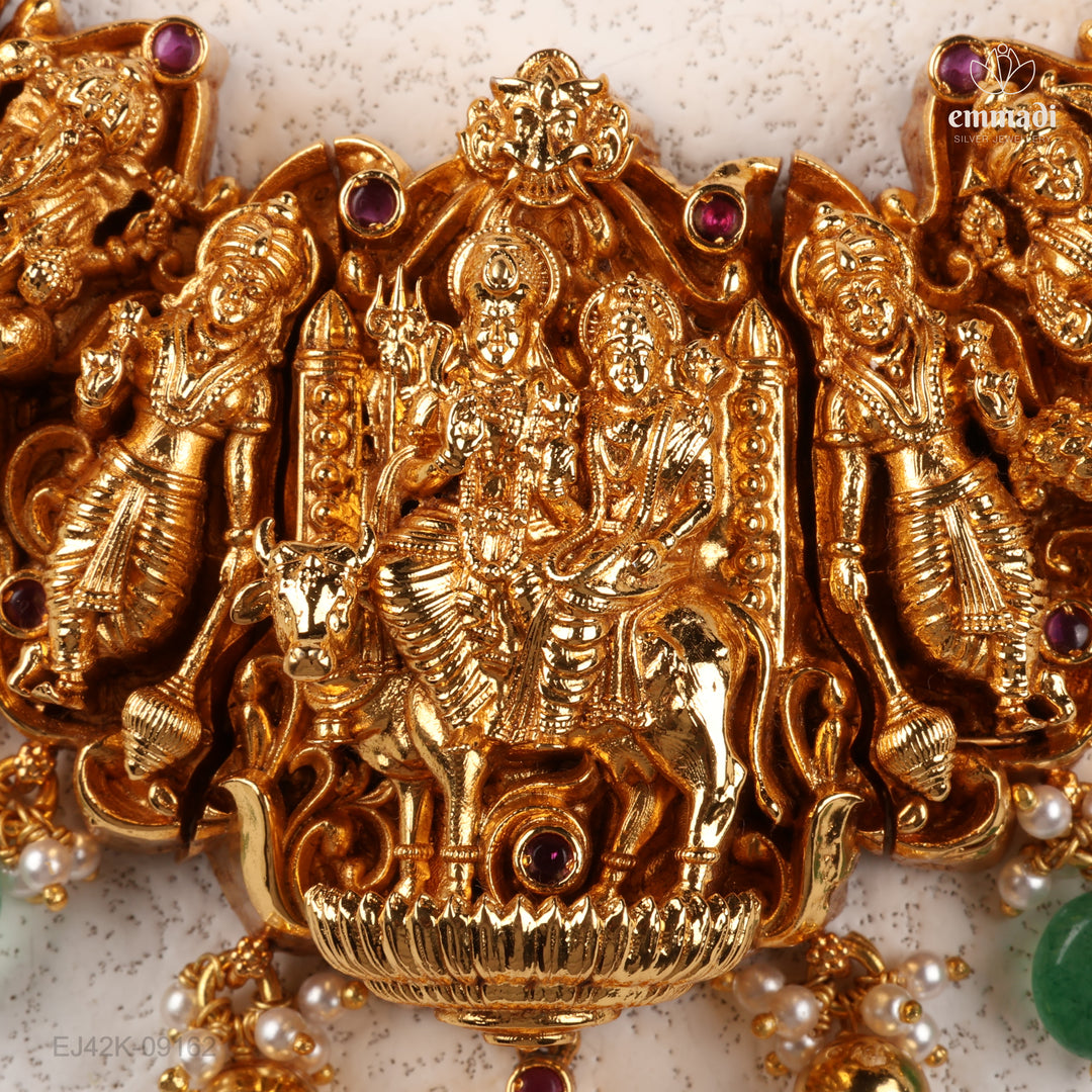 Short Necklace Premium Nakshi