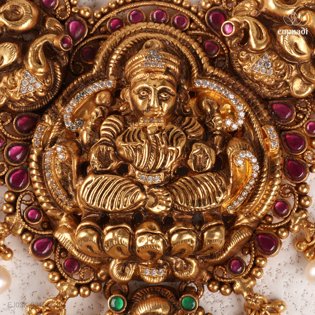 Long Necklace Kundan Nakshi