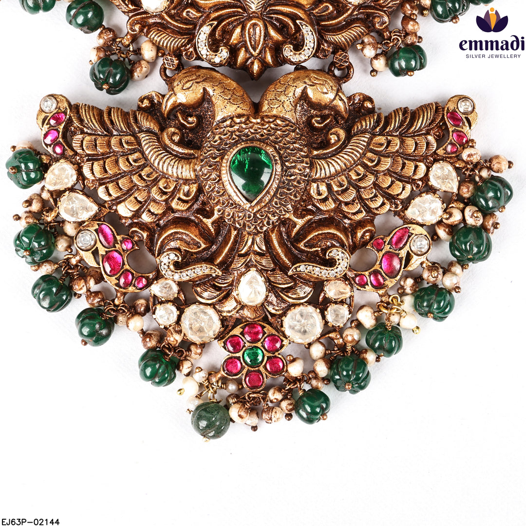 Long Necklace Kundan Nakshi