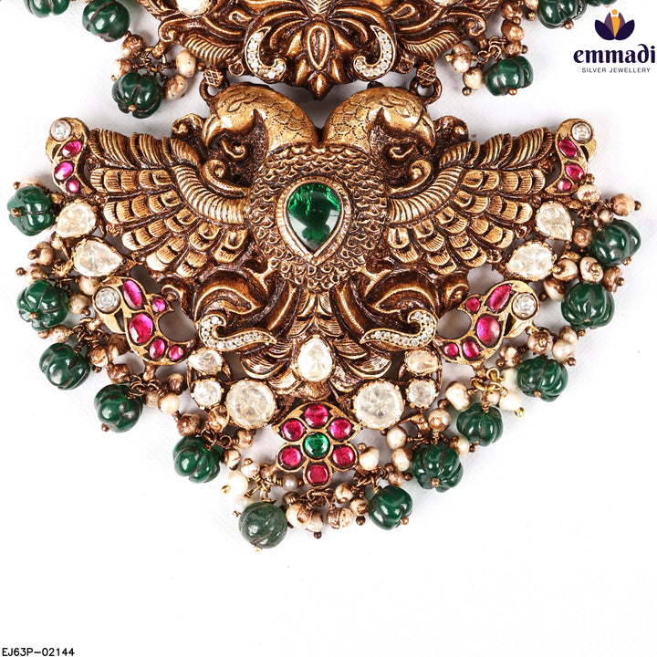 Long Necklace Kundan Nakshi