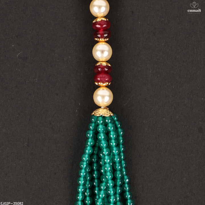 Long Necklace Premium Kundan Nakshi