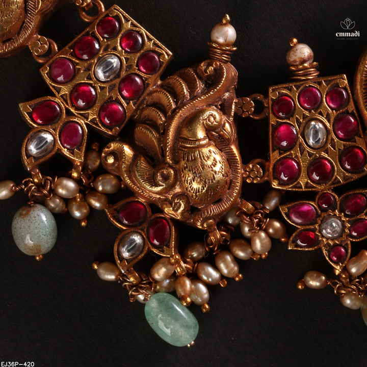 Short Necklace Kundan Nakshi