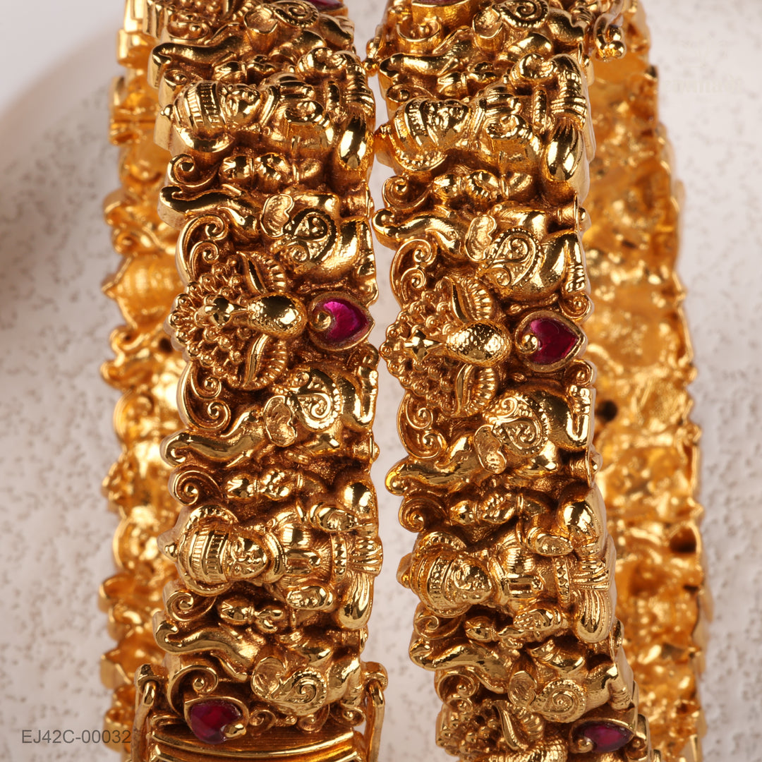 Bangles Premium Kundan Nakshi