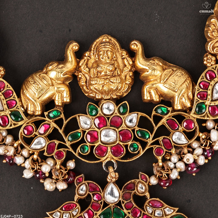 Long Necklace Kundan Nakshi