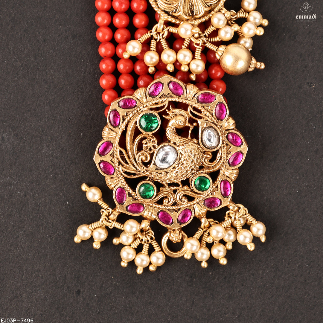 Long Necklace Kundan Nakshi