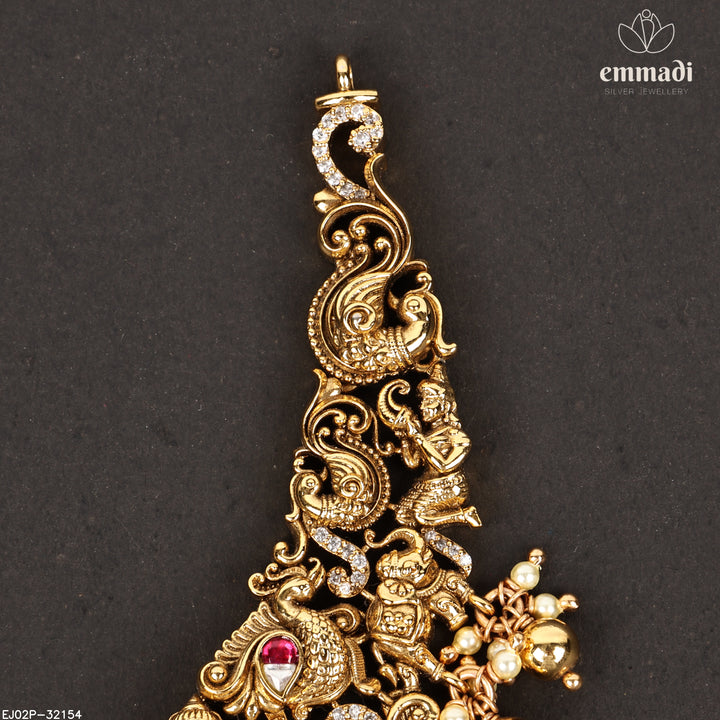 Short Necklace Premium Nakshi