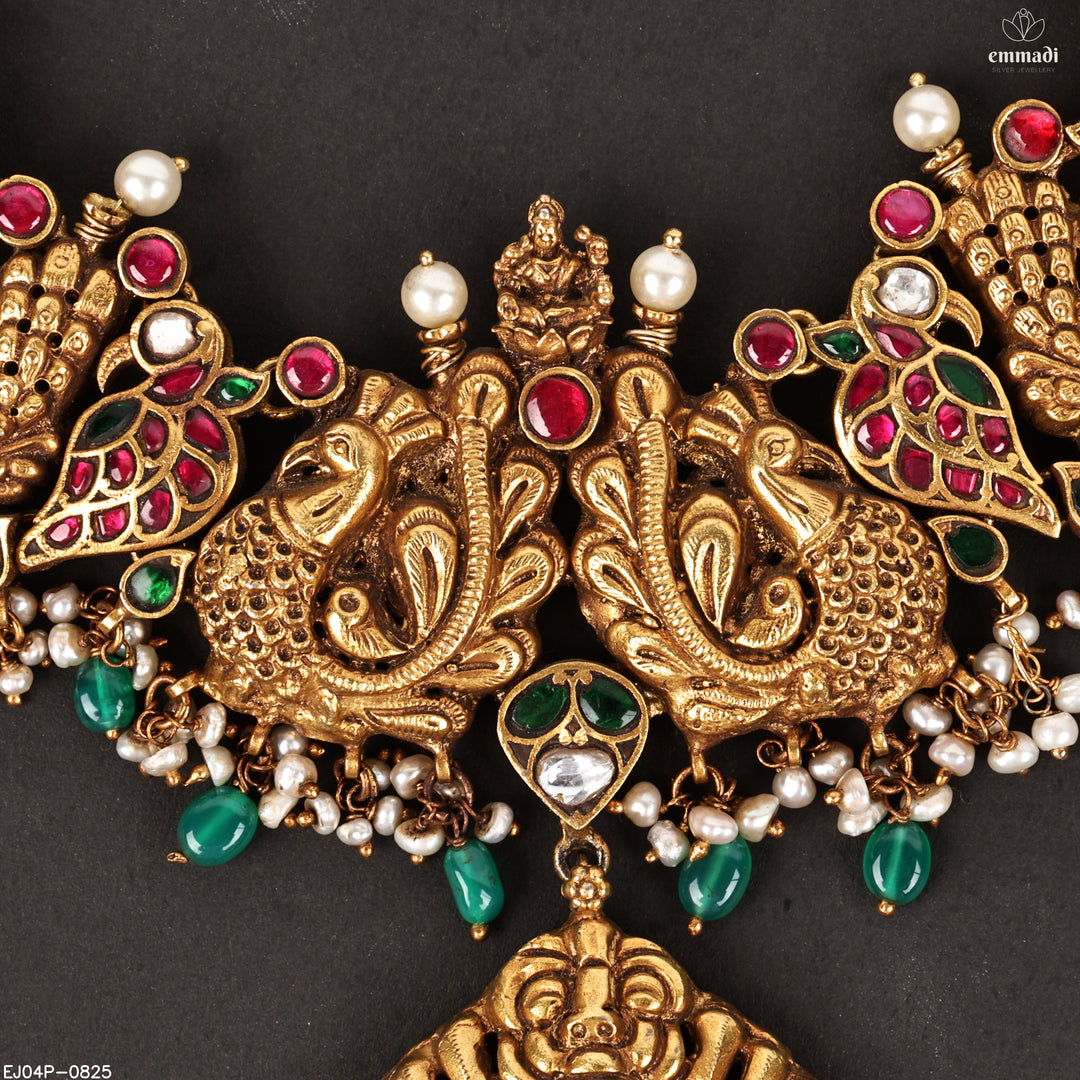 Long Necklace Kundan Nakshi