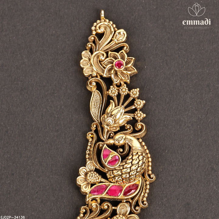 Short Necklace Premium Kundan Nakshi