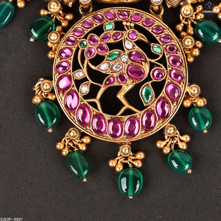 Long Haram Premium Kundan Nakshi