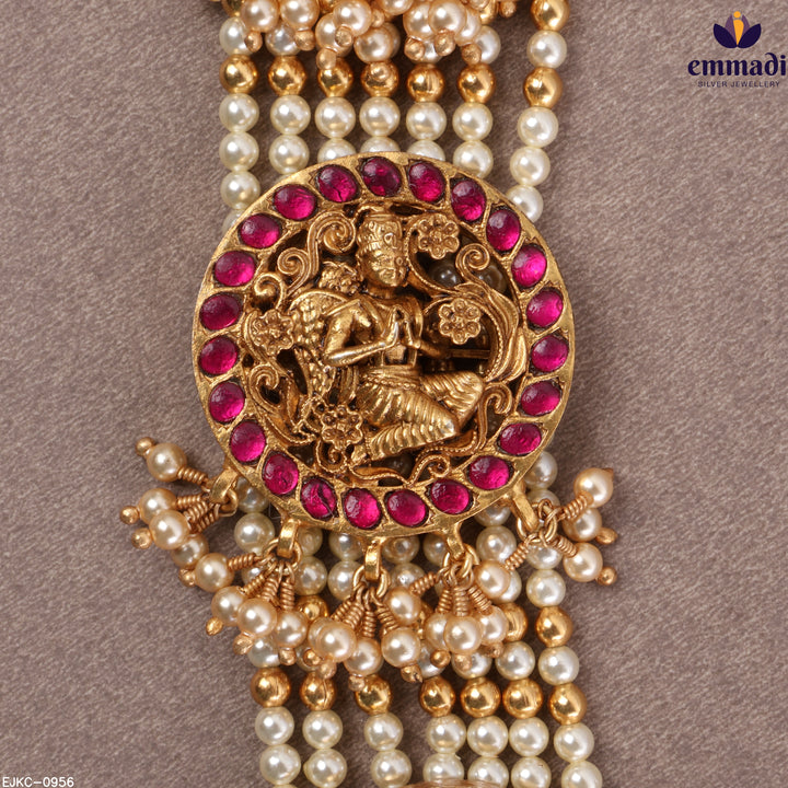 Long Necklace Kundan Nakshi