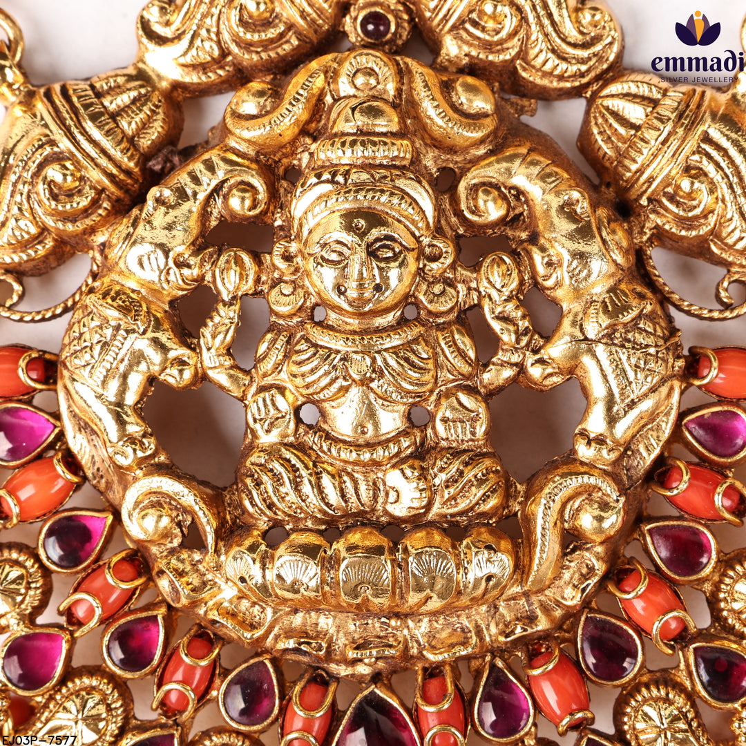 Long Necklace Kundan Nakshi