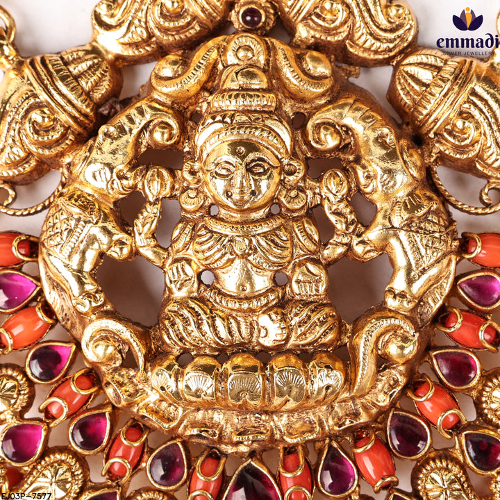 Long Necklace Kundan Nakshi