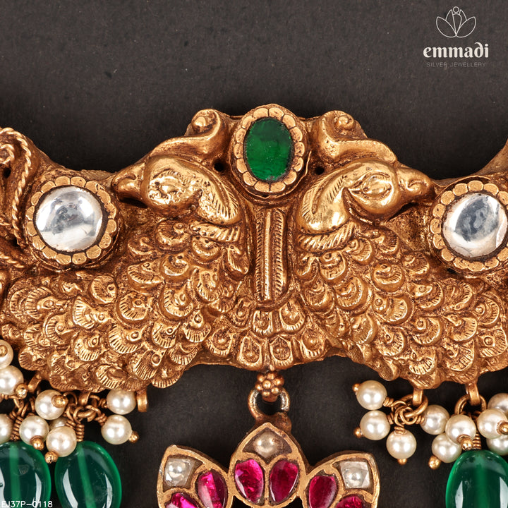 Short Necklace Kundan Nakshi