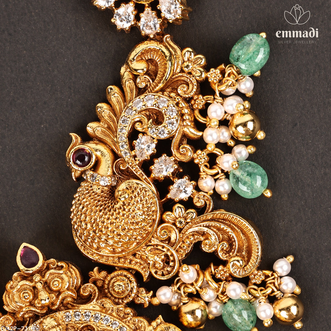 Short Necklace Premium Nakshi