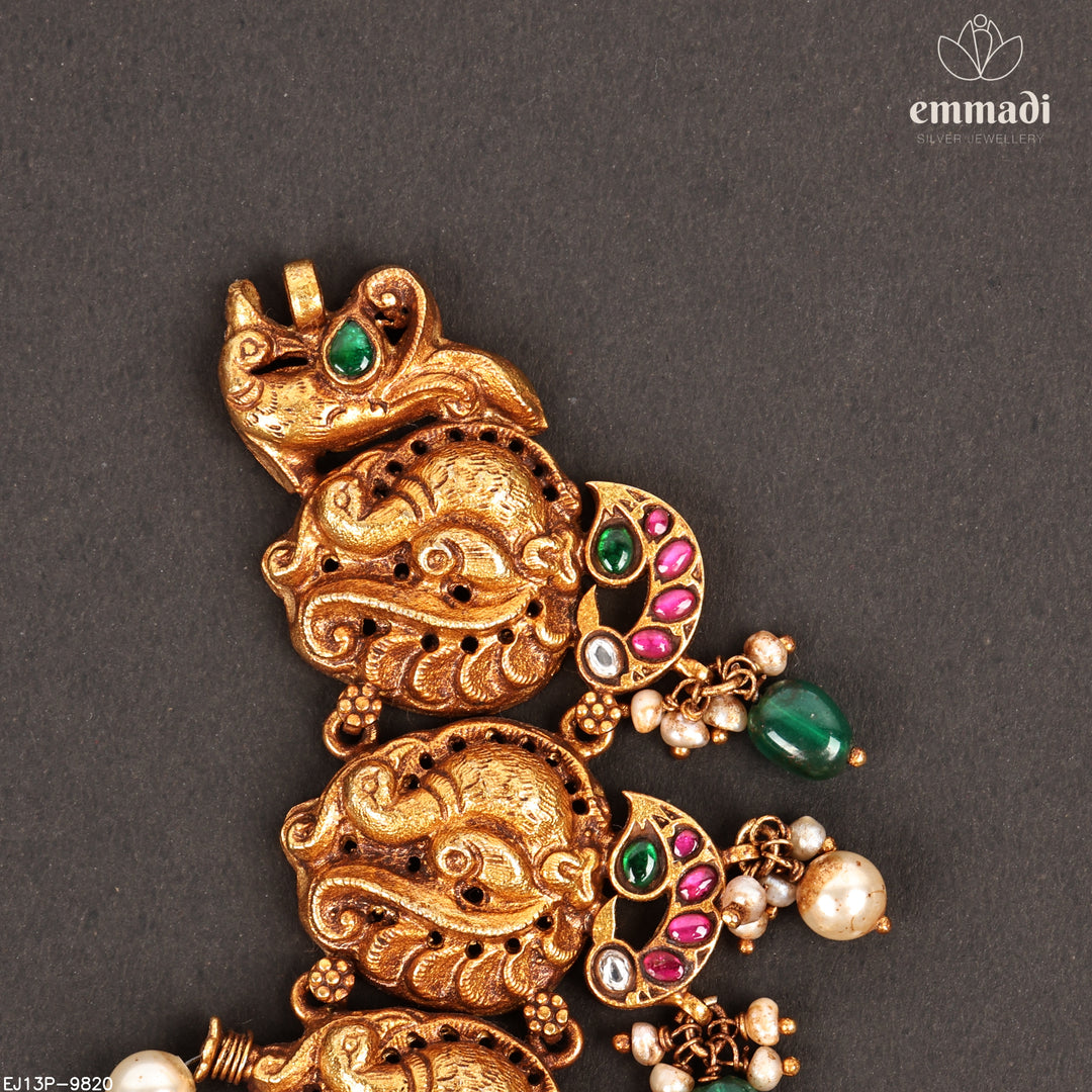 Short Necklace Kundan Nakshi