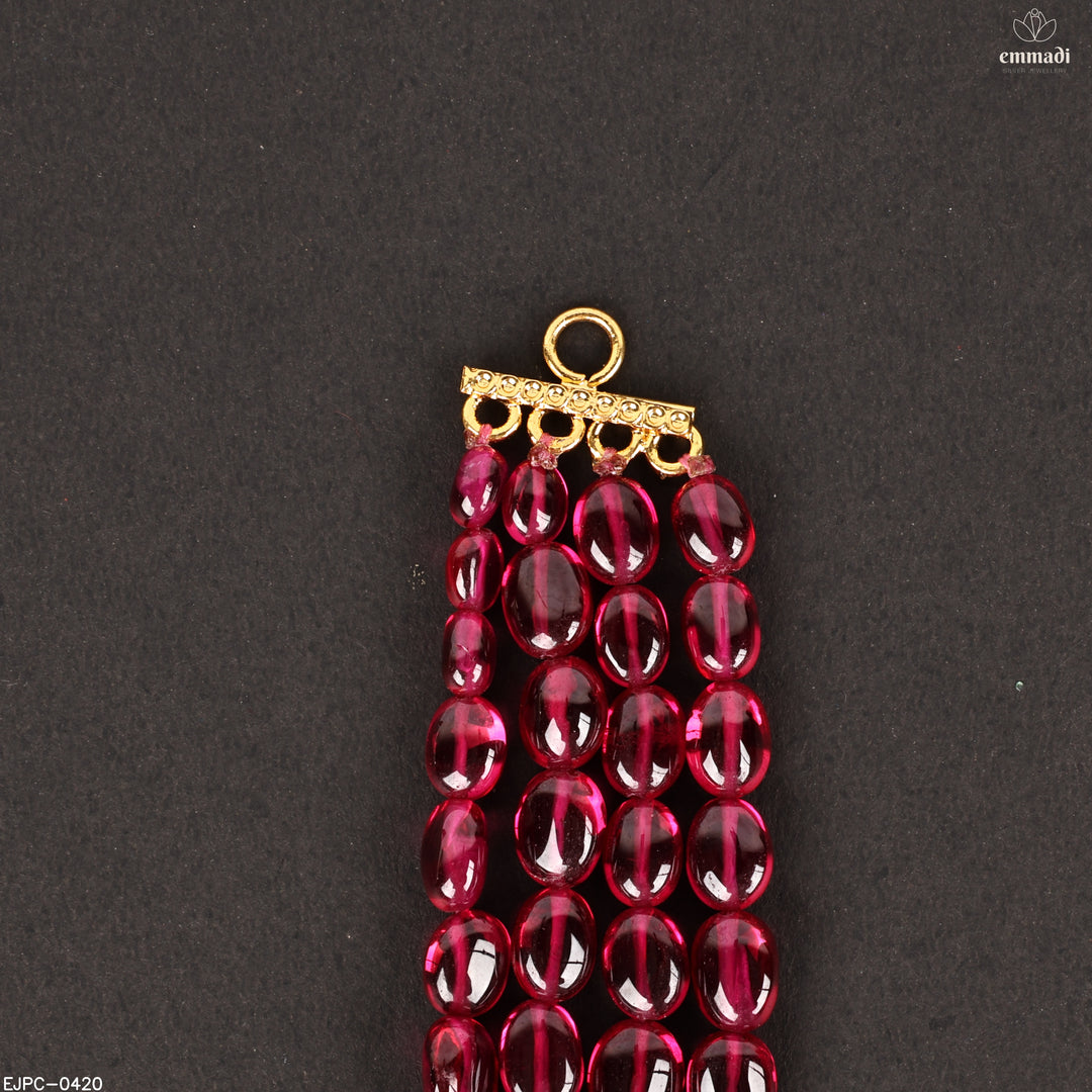 Long Necklace Premium Kundan Nakshi