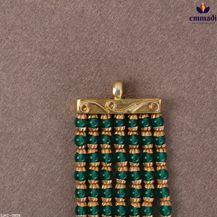 Long Necklace Premium Kundan Nakshi