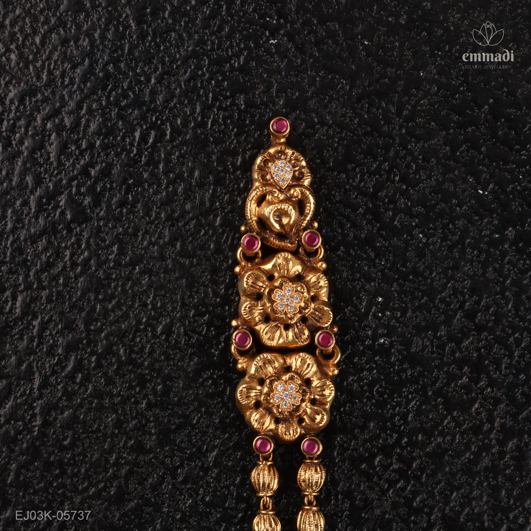 Long Necklace Kundan Nakshi