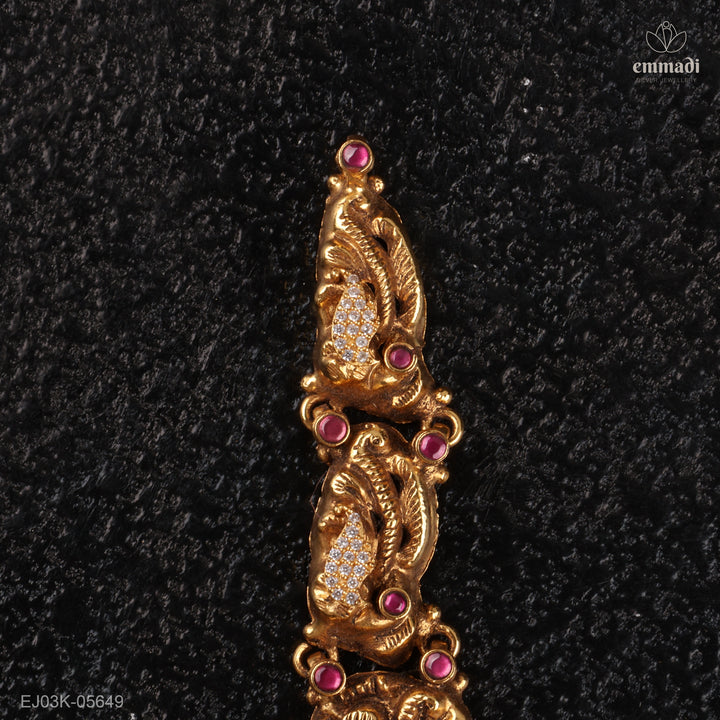 Long Necklace Kundan Nakshi