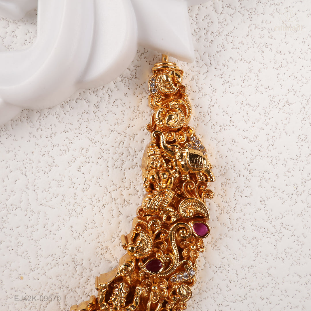 Short Necklace Premium Nakshi