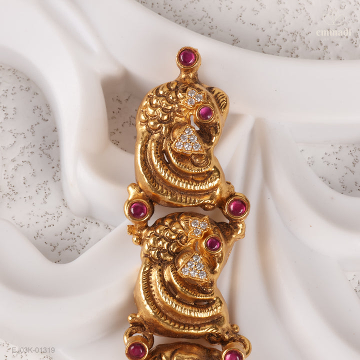 Long Necklace Kundan Nakshi