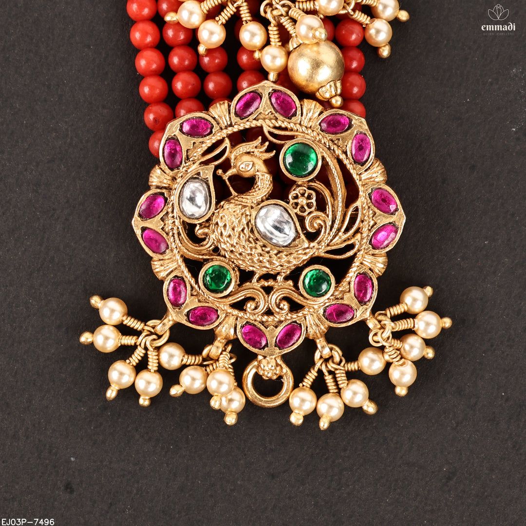 Long Necklace Kundan Nakshi