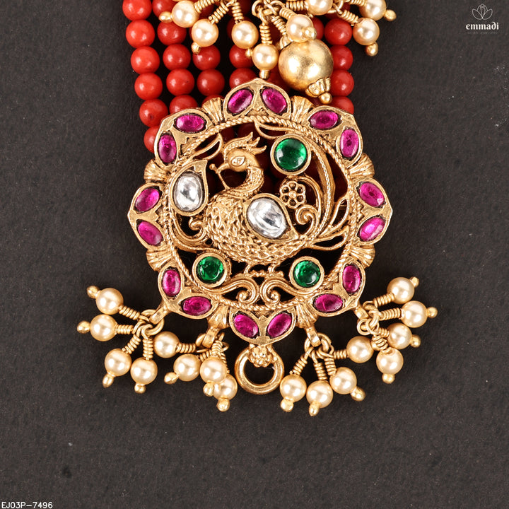 Long Necklace Kundan Nakshi