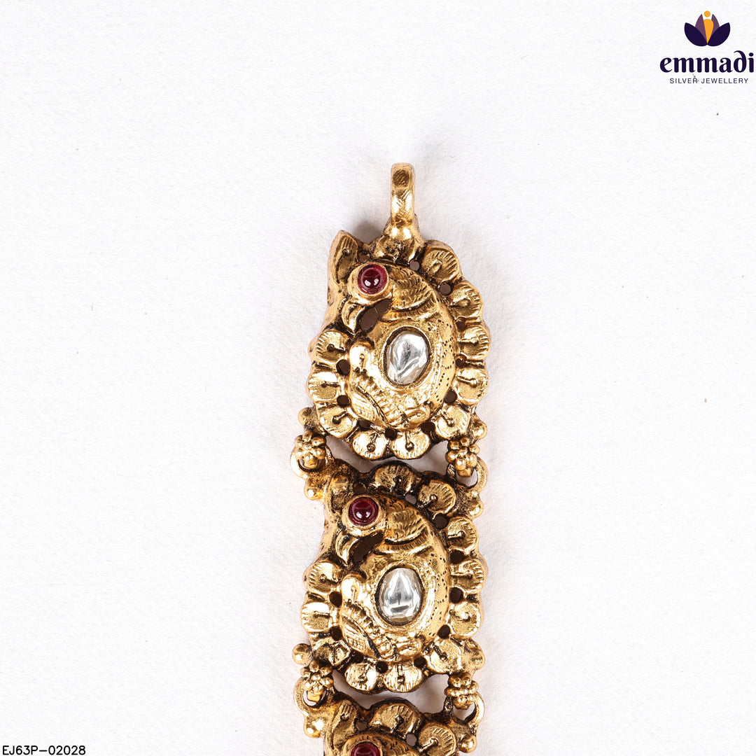 Long Necklace Kundan Nakshi